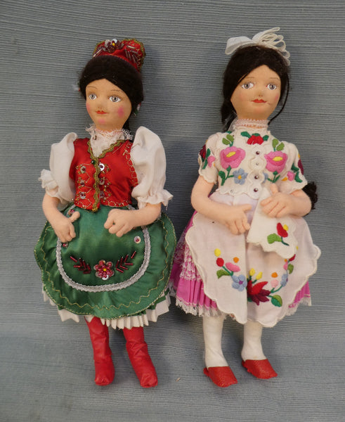 Pair of Handmade Italian Dolls