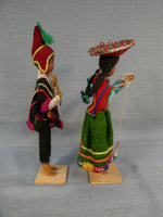 Pair of Handmade Peruvian Dolls