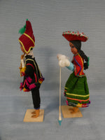Pair of Handmade Peruvian Dolls