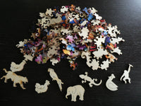 Jigfoxy Wooden Hens and Chicks 180 Piece Puzzle (Missing 1 Edge Piece)