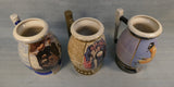 Miller Brewing Norman Rockwell 2001 Collector Steins - Lot of 3