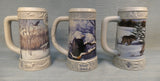 Miller Brewing 1998, 1999, 2000 Holiday Steins - Lot of 3