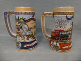 Miller Brewing Great American Achievements Collection Steins - Lot of 5