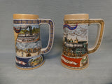 Miller Brewing Great American Achievements Collection Steins - Lot of 5