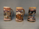 Miller Brewing Great American Achievements Collection Steins - Lot of 5