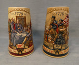 Miller Brewing Birth of a Nation Collection Steins - Lot of 2
