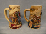 Miller Brewing Birth of a Nation Collection Steins - Lot of 2