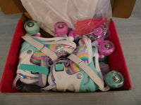Sulifeel Rainbow Unicorn Roller Skates, Small Adjustable (4-6 yrs) - NIB