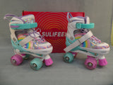 Sulifeel Rainbow Unicorn Roller Skates, Small Adjustable (4-6 yrs) - NIB