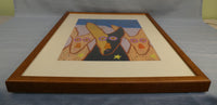 Dawg Posse #4, signed by John A. Pickens, Matted and Framed Original Art