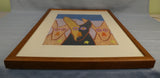 Dawg Posse #4, signed by John A. Pickens, Matted and Framed Original Art