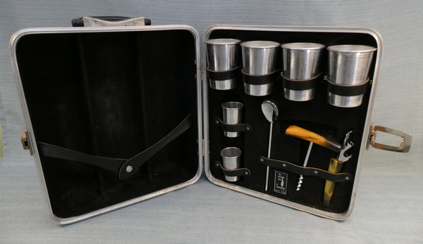 Portable Pub by Londonaire w/Aluminium and Bakelite Accessories