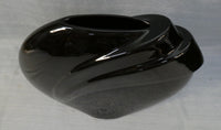 Art Deco 10" Black Ceramic Vase