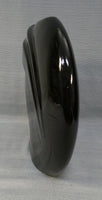 Art Deco 10" Black Ceramic Vase