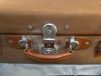 Vintage Gold Leaf 34" Rolling Suitcase