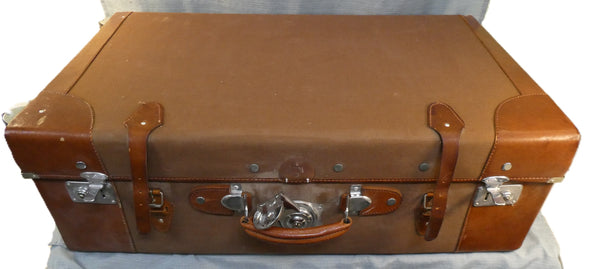 Vintage Gold Leaf 34" Rolling Suitcase