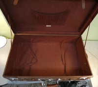 Vintage Gold Leaf 34" Rolling Suitcase