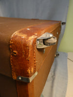 Vintage Gold Leaf 34" Rolling Suitcase