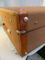 Vintage Gold Leaf 34" Rolling Suitcase