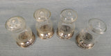 Quaker Silver Sterling Silver and Glass Salt Shaker - Set of 4