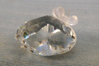 Swarovski Silver Crystal Heart with Bow Paperweight