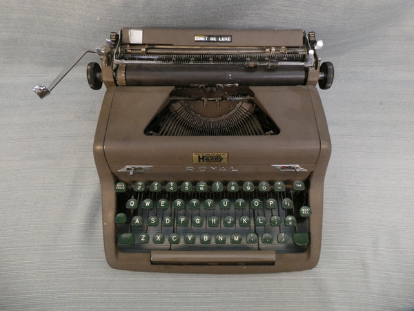 Royal Quiet De Luxe Vintage 1950s Portable Typewriter - No Case