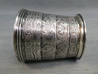 P&F Schafer 27 Piccadilly Silver Plate Antique Collapsible Cup