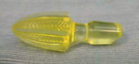 Fenton Topaz Opalescent Uranium Cactus Cruet with Stopper