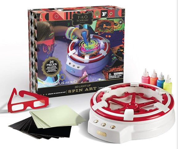 FAO Schwarz 3D Light Up Spin Art - Brand New!