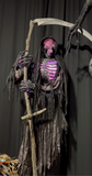 8' Skeleton Grim Reaper Animatronic Decoration