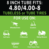 Slime Extra Strong Self-Sealing Tube (Fits Tire 4.80/4.00-8) - Brand New