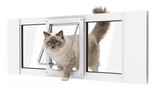 Aluminum Cat Door for Window, Medium 28"-32" - Brand New!