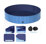 Lunaaoo Round Pet Pool, Aqua, Med. 47" diameter x 12" h - Brand New!