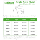 EliteField Soft Dog Crate, Medium (36" x 24" x 28" h), Brown - Brand New!