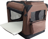 EliteField Soft Dog Crate, Medium (36" x 24" x 28" h), Brown - Brand New!