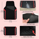 CarPass Colorful Driving Waterproof Mats & Leather Steering Wheel Cover - Brand New!