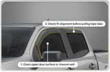 Tape-on Window Visor Wind Deflectors For 2021 Nissan Frontier - Brand New!