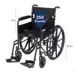 iDrive Silver Sport I Collapsible Self-Propel Wheelchair - Like New!