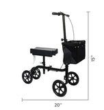 Equate Mobility Folding Knee Walker with Storage Bag - Brand New!