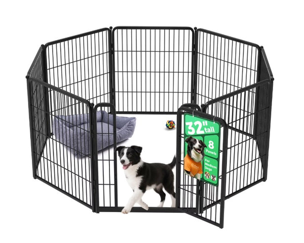 HomePlus 32" Dog Playpen, Black - Brand New!