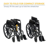 Drive Medical Silver Sport 1 Wheelchair 18" Fixed Arms, Swing Away Footrests - Brand New!