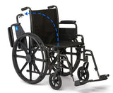 Medline Guardian K1 Manual Wheelchair, 18" Seat, 300 lb. Capacity - New!