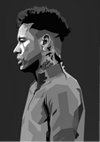 Neymar Jr. 18" x 12.5" Displate Metal Print - Brand New!