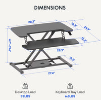 Flexispot EM7-35B Motorized Computer Riser - Brand New!