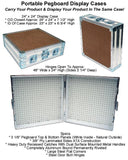 Road Cases Portable Pegboard Table Top Display Case 24x24