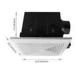 BV Ultra Quiet 90 CFM Bathroom Exhaust Fan BV-BF-01