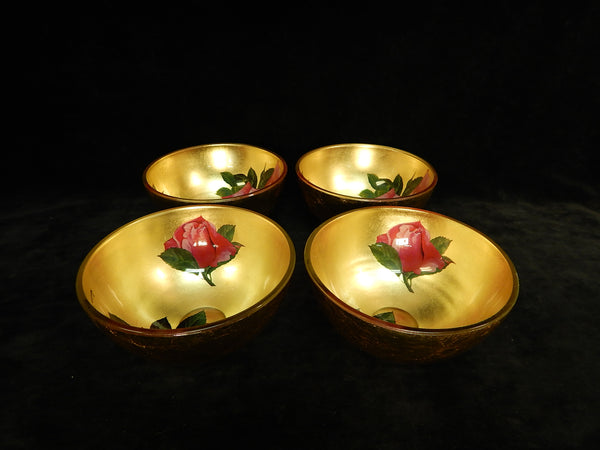 Romantic Chic Golden Bowls by Susan Taylor - Set of 4