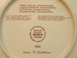 Arabia Finland 1981 Annual Plate - Very Good Condition