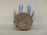 Large 11" Blue Drip Crock Stoneware Vase