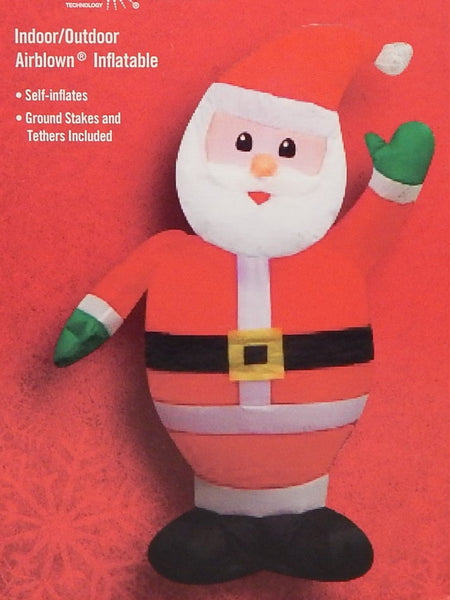 3.5 ft. Gemmy Airblown Inflatable LED "Santa Waving" - Like New!